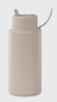 Ceramic Reusable Bottle with Flip Straw Lid | 34oz 1000ml
