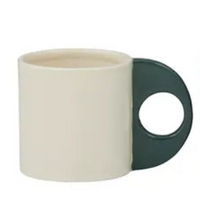 Orb Ceramic Mug | Ivory/Denim