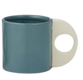 Orb Ceramic Mug | Ivory/Denim