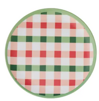 Plaid Melamine Plate