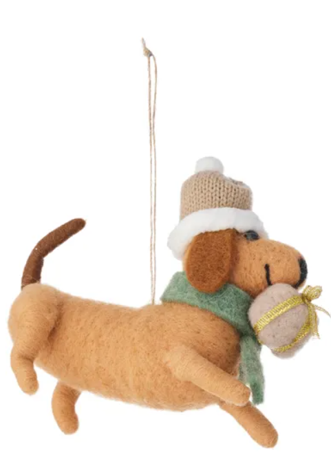 Gift Dog Ornament Felt