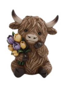 Mini Highland Cow Figurines