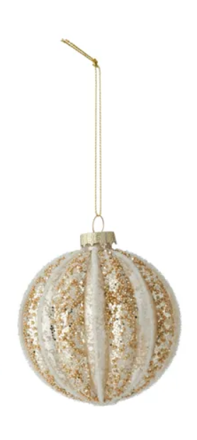 Luxe Stripe Bauble Glass