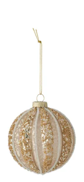 Luxe Stripe Bauble Glass