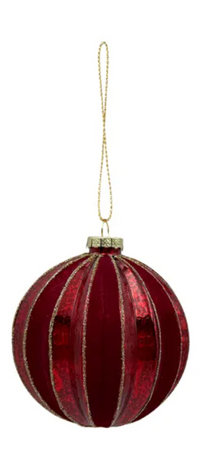 Festive Bauble | Glass Red
