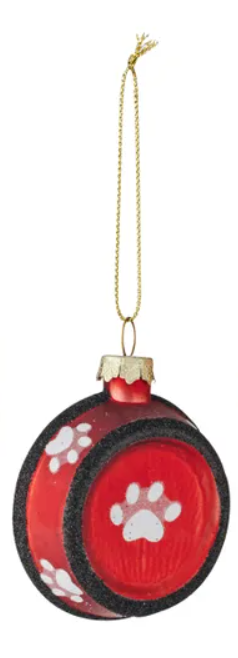 Merry Woof Ornament Glass