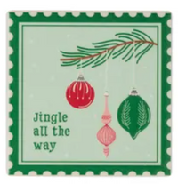 Xmas Stamp Ceramic Coaster