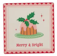 Xmas Stamp Ceramic Coaster