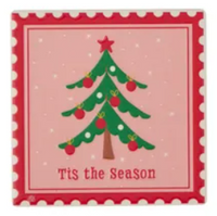 Xmas Stamp Ceramic Coaster