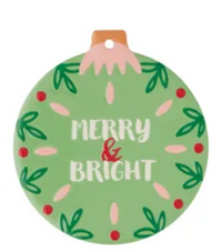 Holly Jolly Ceramic Coaster