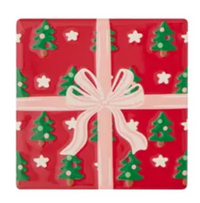 Holly Jolly Ceramic Coaster