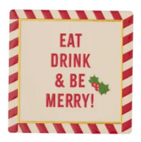 Xmas Cocktail Ceramic Coaster