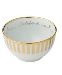 Soire Bowl Ceramic | Gold