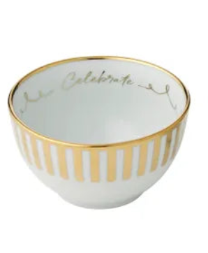 Soire Bowl Ceramic | Gold