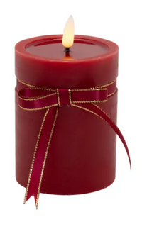 Pillar LED Wax Candle 7.5x10cm