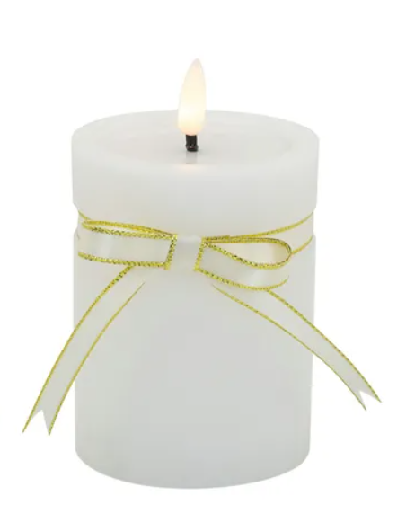Pillar LED Wax Candle 7.5x10cm