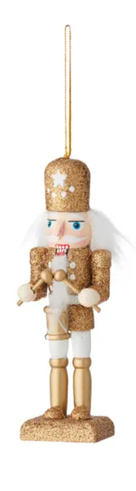 Dashing Nutcracker Wood | Gold/White