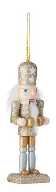 Dashing Nutcracker Wood | Gold/White