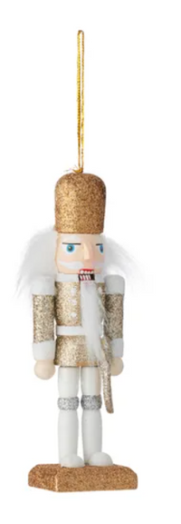 Dashing Nutcracker Wood | Gold/White