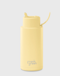 Ceramic Reusable Bottle with Flip Straw Lid | 34oz 1000ml