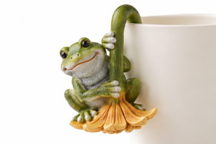 Frog With Lily Pot Hanger