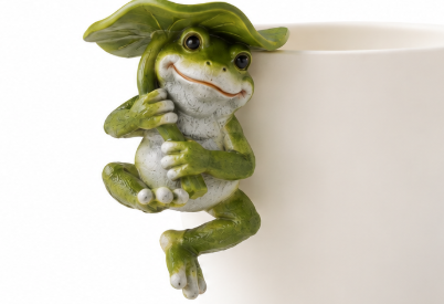 Frog With Lily Pot Hanger