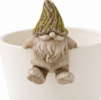 Gnome With Moss Hat Pot Hanger