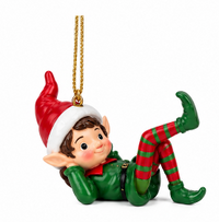 Resin Elf Xmas Ornaments