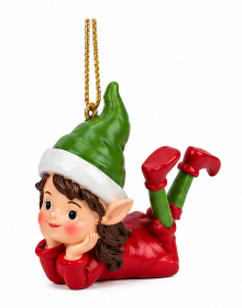 Resin Elf Xmas Ornaments