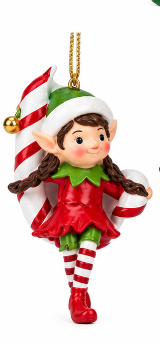 Resin Elf Xmas Ornaments