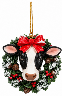 Resin Christmas Farm Animal Ornaments