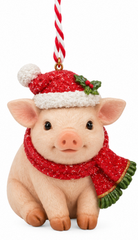 Resin Xmas Farm Animal Ornaments