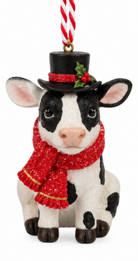 Resin Xmas Farm Animal Ornaments
