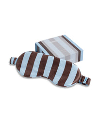 Silk Eyemask | Iced Chocolate Stripes