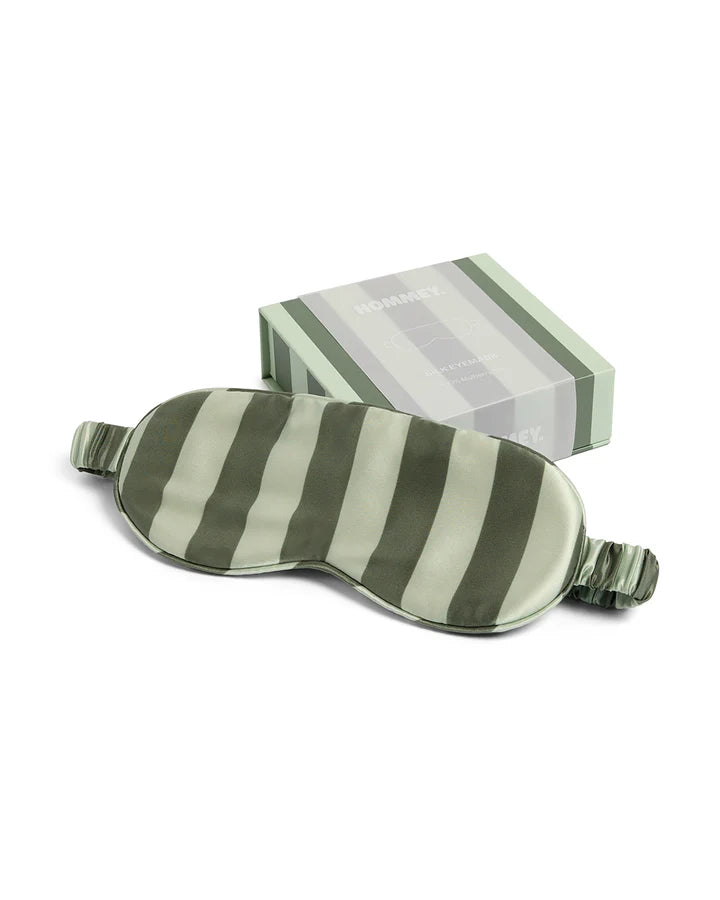Silk Eyemask | Wasabi Stripes