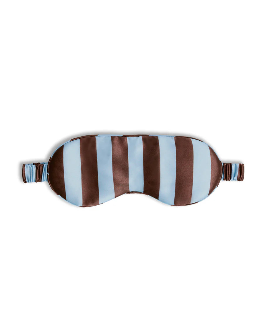Silk Eyemask | Iced Chocolate Stripes