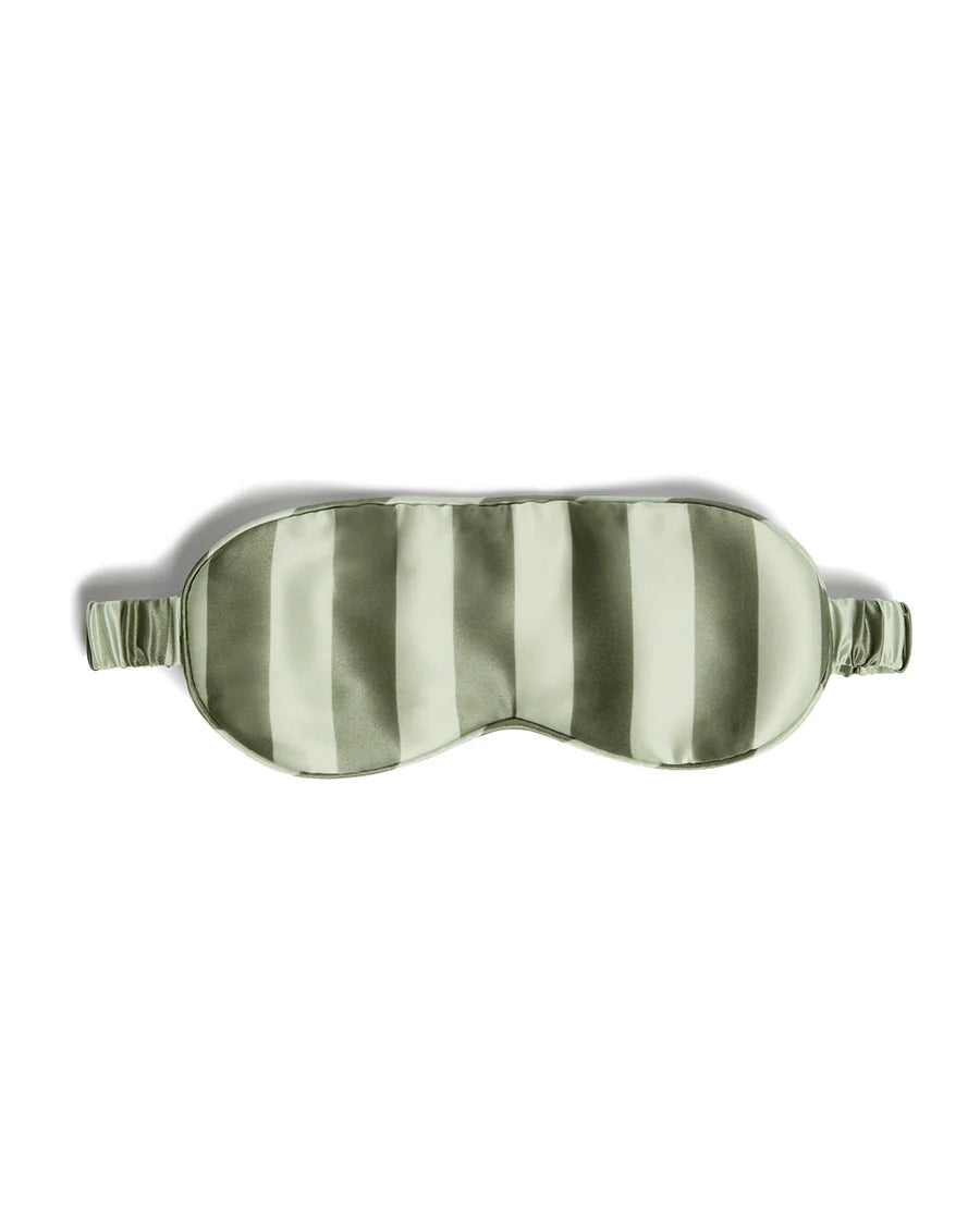 Silk Eyemask | Wasabi Stripes