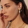 Aphrodite Goddess Small Pearl Earrings | 18KT Yellow Gold Plate