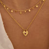 Love You Small Heart Necklace | 18KT Yellow Gold Plate