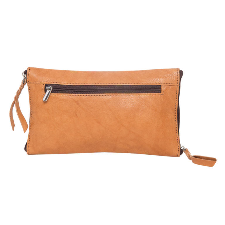 Cowhide Double Spectacle Case