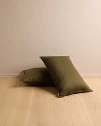 Pillowcase Pair | Green Olive
