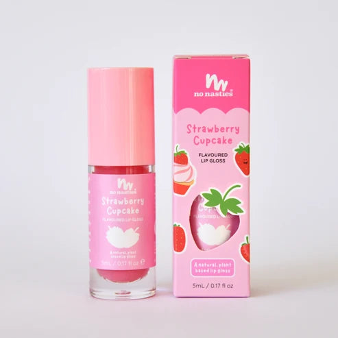 Natural Kids Lip Gloss Wands | Strawberry Cupcake