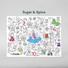 Sugar & Spice Classic Colouring & Doodle Mat