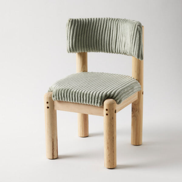 Corduroy Kids Chair | Aqua