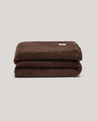 Faux Fur Throw Blanket | Chocolate