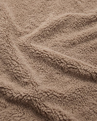 Faux Fur Throw Blanket | Warm Grey