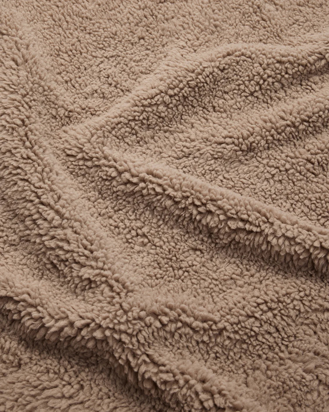 Faux Fur Throw Blanket | Warm Grey