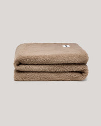 Faux Fur Throw Blanket | Warm Grey
