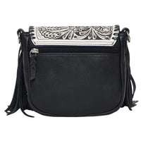 Oman Tooling Leather Hand Carved Flap Sling Bag