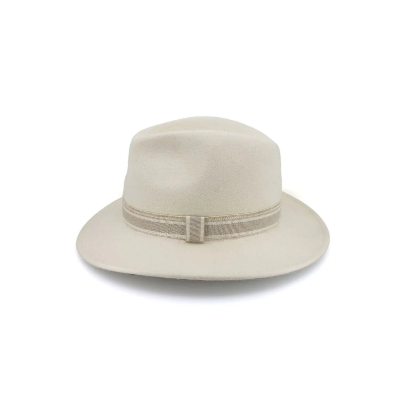 Hotham Wool Felt Fedora | Ivory